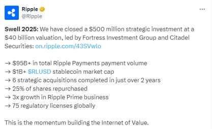 RIPPLE INVESTS $4